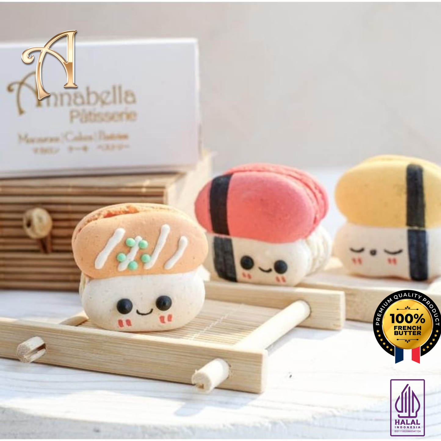 4PCS Sushi Macaron In Gift Box | Special Price Rp118.000