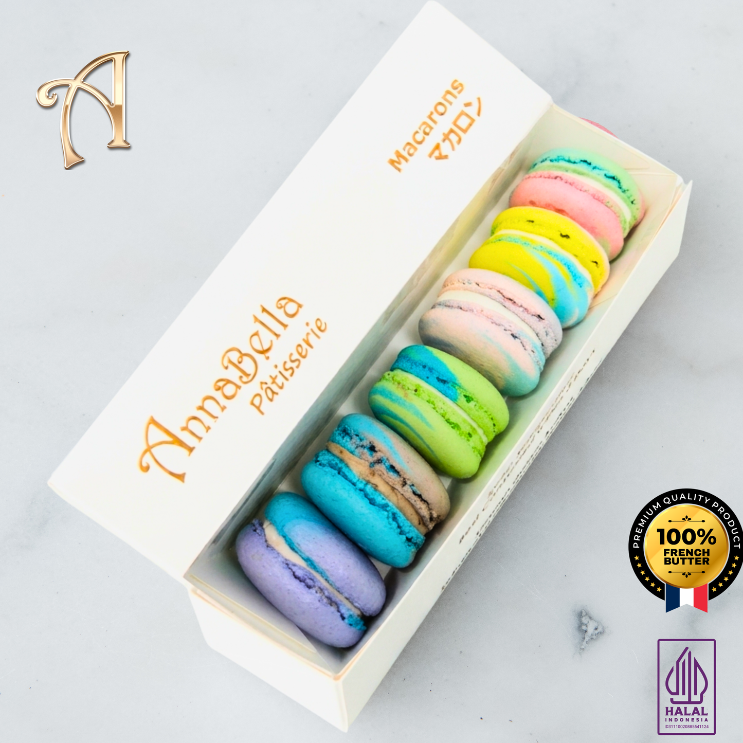 6PCS Macarons in Gift Box (Marvelous) | Special Price Rp89.000